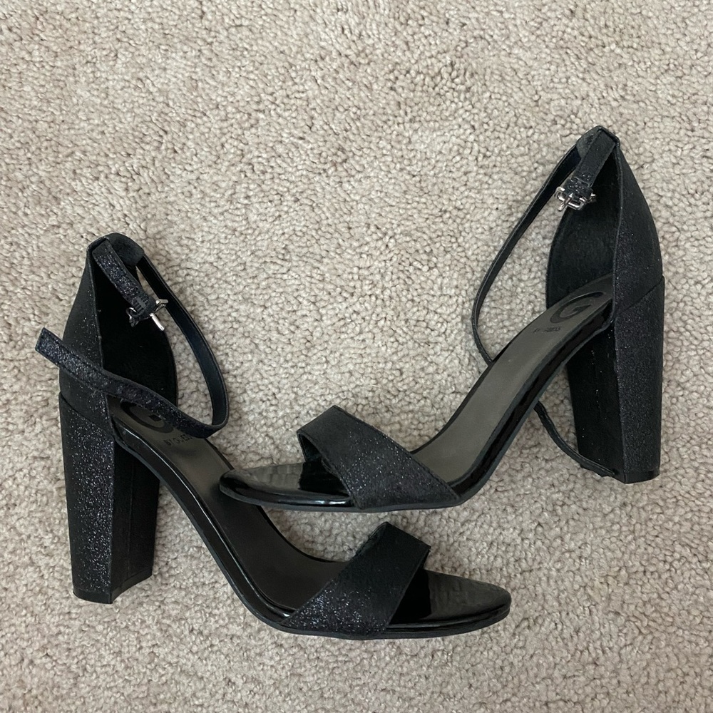 Sparkly Black Heels